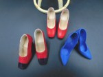 16 inch tonner blue red shoes